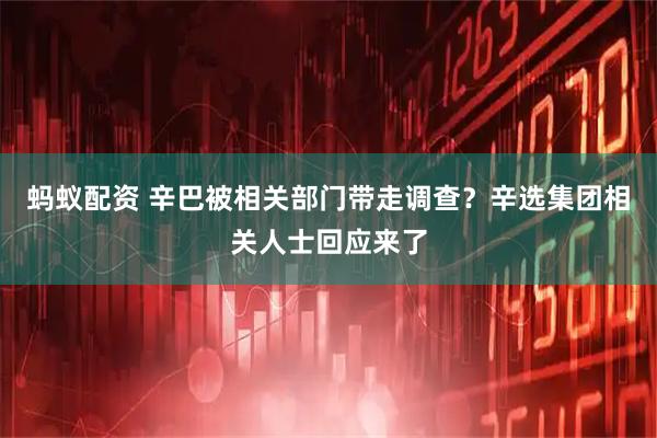 蚂蚁配资 辛巴被相关部门带走调查？辛选集团相关人士回应来了